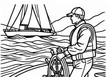 Segeln: kostenlose Ausmalbilder