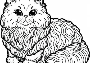 Selkirk Rex Malvorlage Katze – Gratis Download