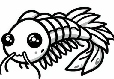 Silberfische: kostenlose Ausmalbilder