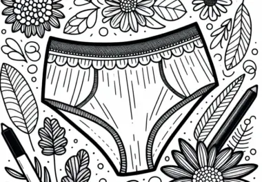 Ausmalbild für Slips: Kostenlose Kleidung zum Herunterladen
