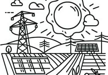 Solarkraftwerk Malvorlage Kostenlos