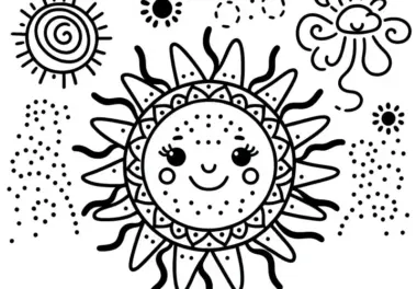 Sonne Ausmalbild Einfach Kostenlos