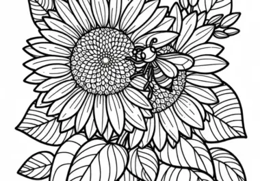 Sommerblumen: Ausmalbilder