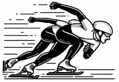 Speedskater Ausmalbild Kostenlos Herunterladen