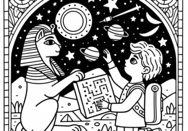 Sphinx hilft Reisenden, den Sternenhimmel zu entschlüsseln