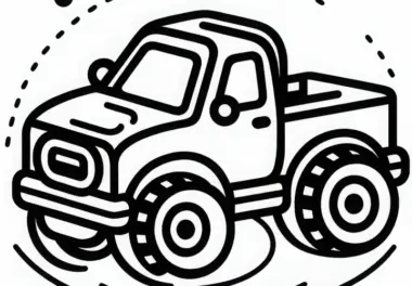 Spielzeugauto Malvorlage zum kostenlosen Download