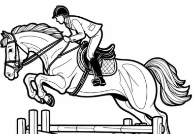 Reiten: kostenlose Ausmalbilder