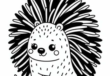Stachelschweine: kostenlose Ausmalbilder