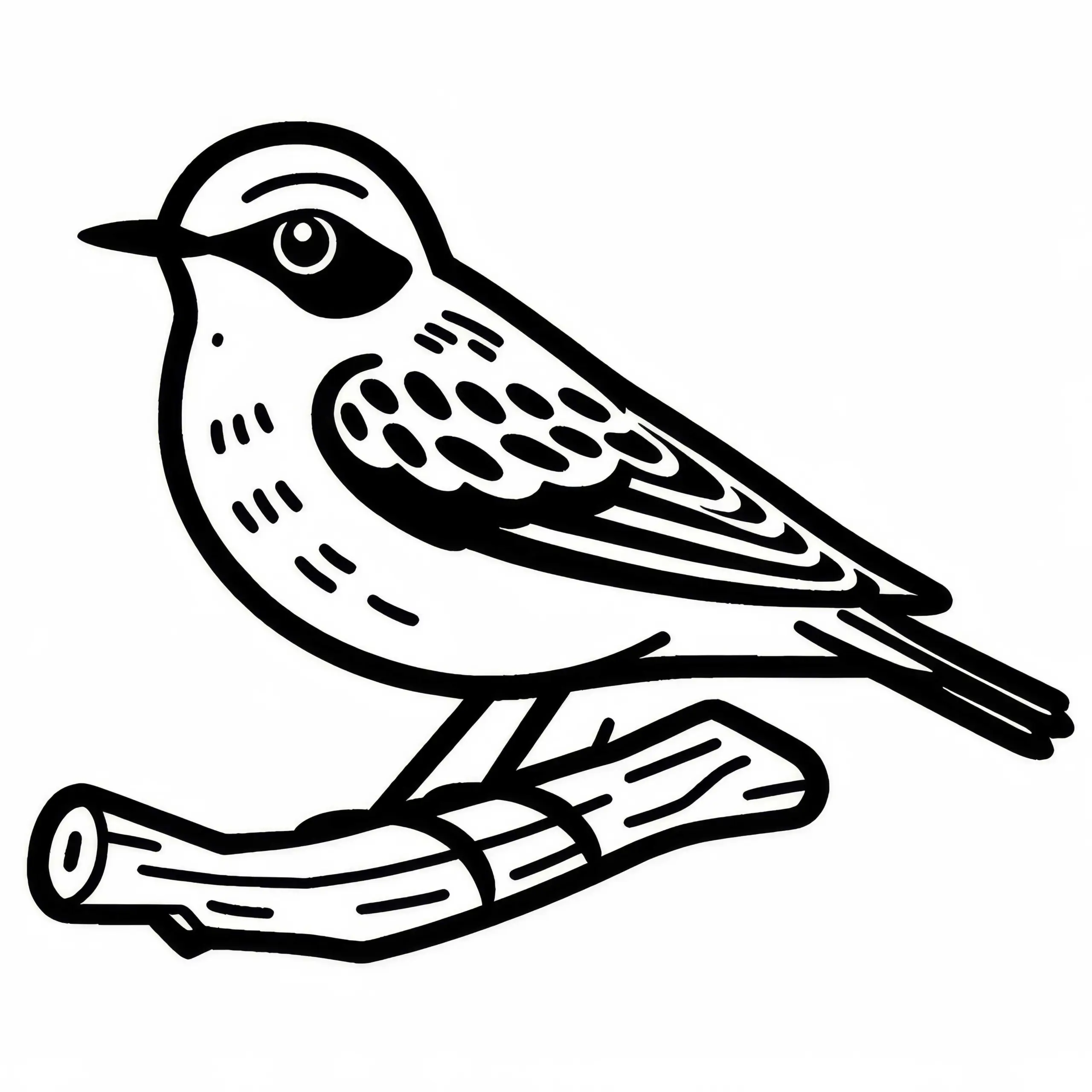 Steinschmätzer Vogel Europa Ausmalbild Kostenlos