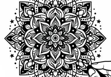 Stern-Mandala Malvorlage Kostenlos
