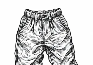 Stoffhose Malvorlage für Kleidung Kostenlos