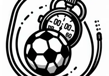 Stoppuhr eines Fußballtrainers Malvorlage kostenlos
