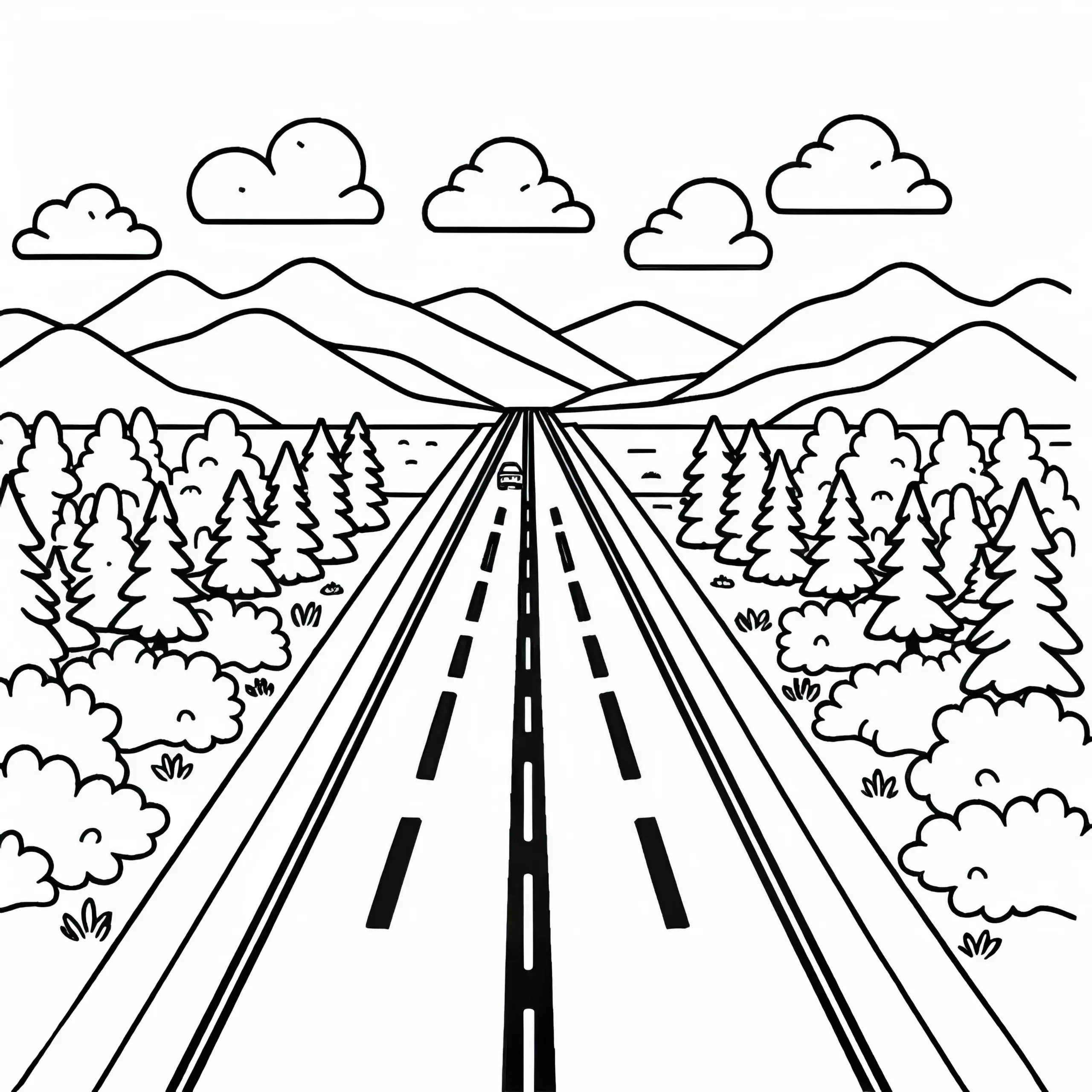 Straße Ausmalbild Kostenlos