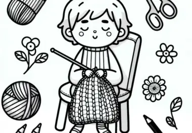 Stricken Malvorlage für dein kreatives Hobby – Gratis Download