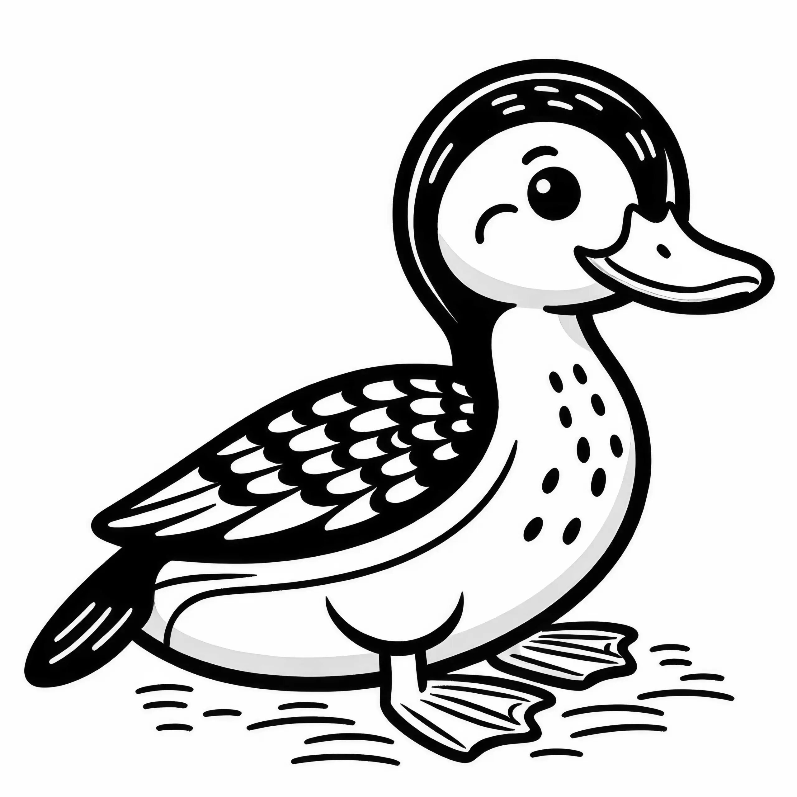 Sturzbachente – Torrent Duck – Vogel aus Australien und Ozeanien als Ausmalbild gratis