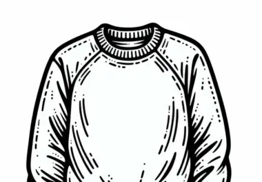 Kostenfreies Ausmalbild eines Sweatshirts für kreative Köpfe