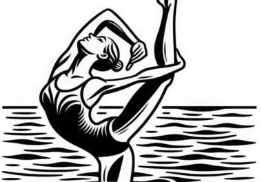 Synchronschwimmerin Malvorlage Einfach Kostenlos