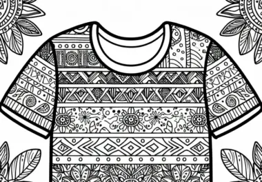 Kleidung & Mode: Ausmalbilder