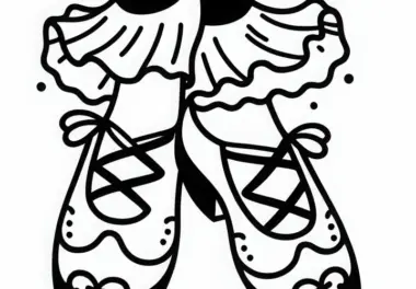 Tanzschuhe Ausmalbild Kostenlos