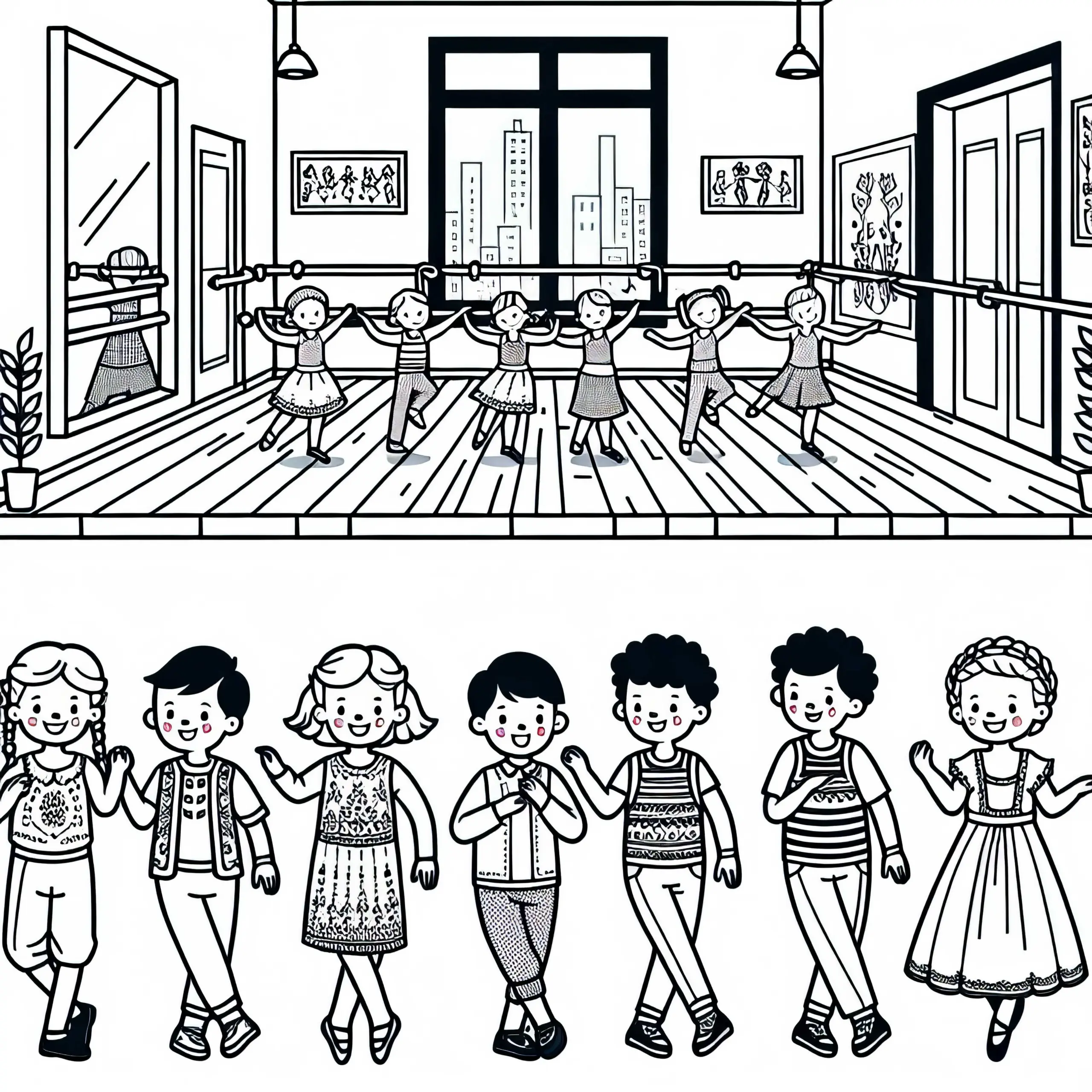 Tanzschule Ausmalbild Kostenlos – Ein kreatives Vergnügen
