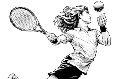 Tennisspielerin Malvorlage Detailreich Gratis