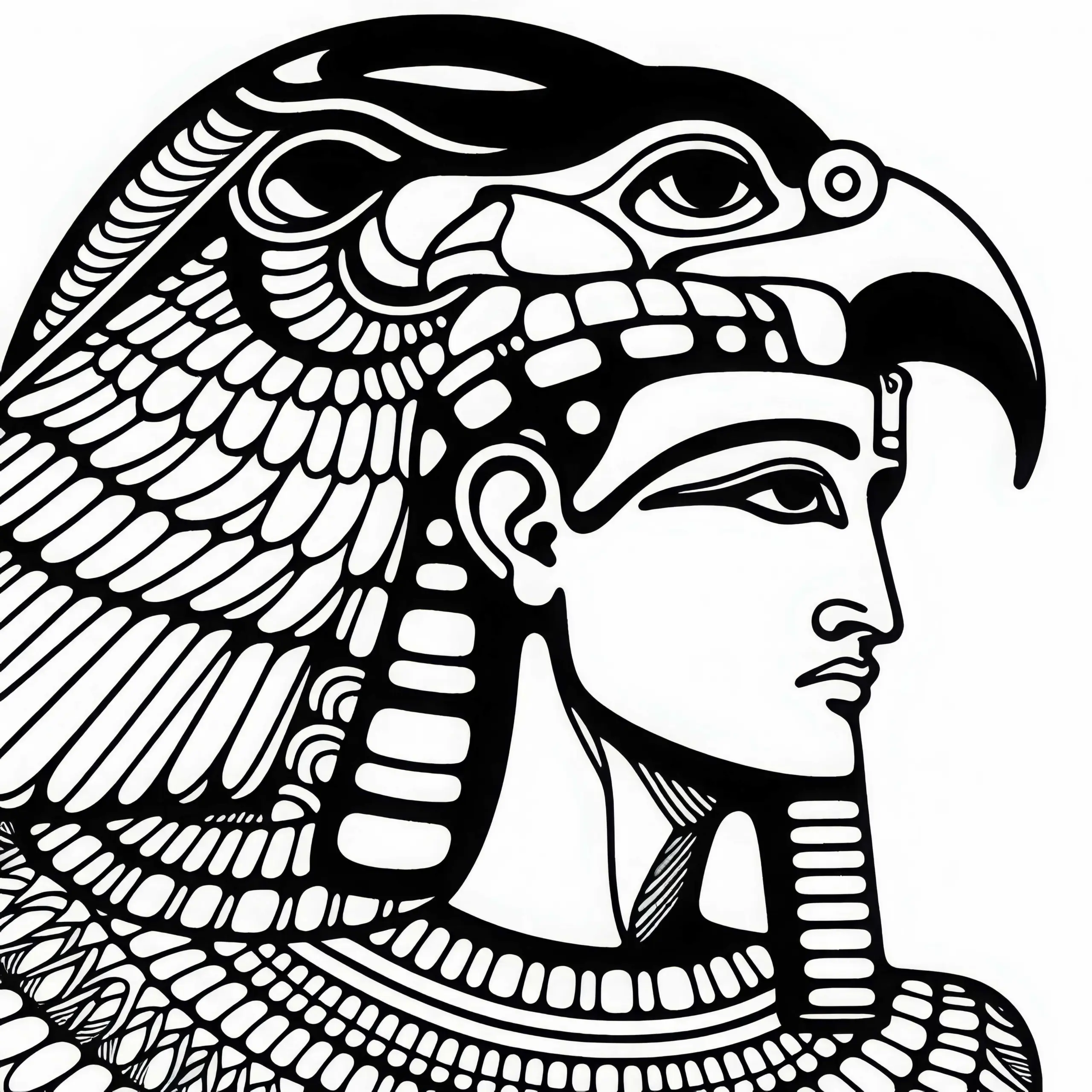 Thoth Ausmalbild: Ägyptisches Sternzeichen Kostenlos