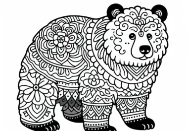 Tibetbär Ausmalbild Gratis – Kostenfreies Downloadangebot