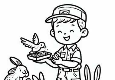 Tiertrainer: kostenlose Ausmalbilder