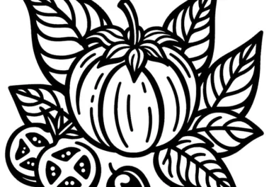 Kostenloses Tomatillo Ausmalbild zum Herunterladen