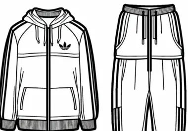Sport- & Freizeitkleidung: kostenlose Ausmalbilder