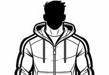 Trainingsanzug eines Sportlers – Ausmalbild Gratis