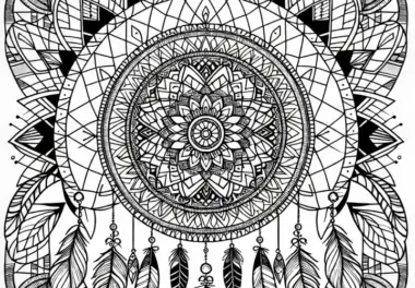Traumfänger Mandala Ausmalbild Kostenlos