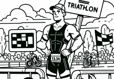 Triathlon Ausmalbild Einfach Gratis: Lade Dir Jetzt Dein Bild Herunter