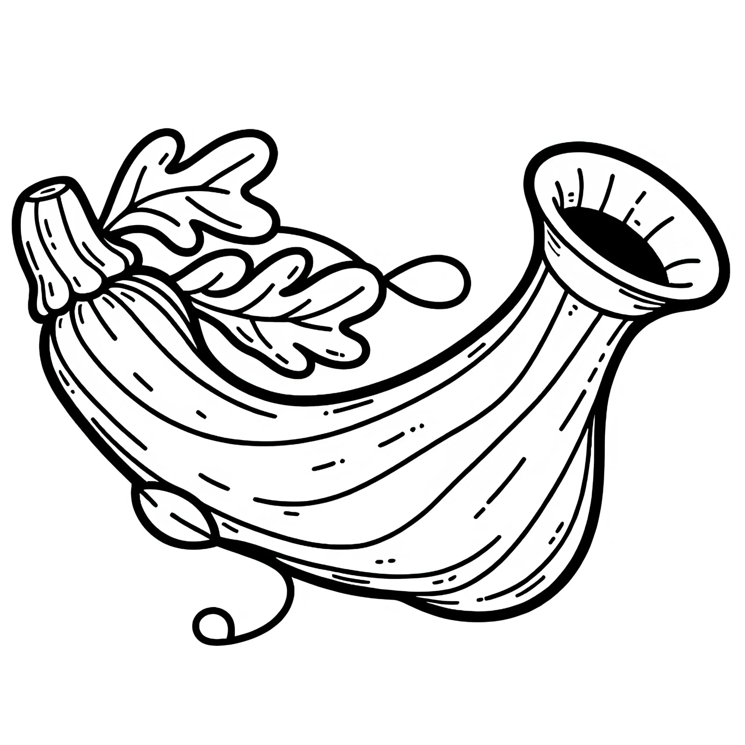 Tromboncino Zucchini Ausmalbild Gratis zum Download