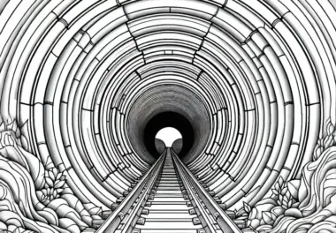 Tunnel Ausmalbild Gratis – Jetzt Kostenlos Herunterladen
