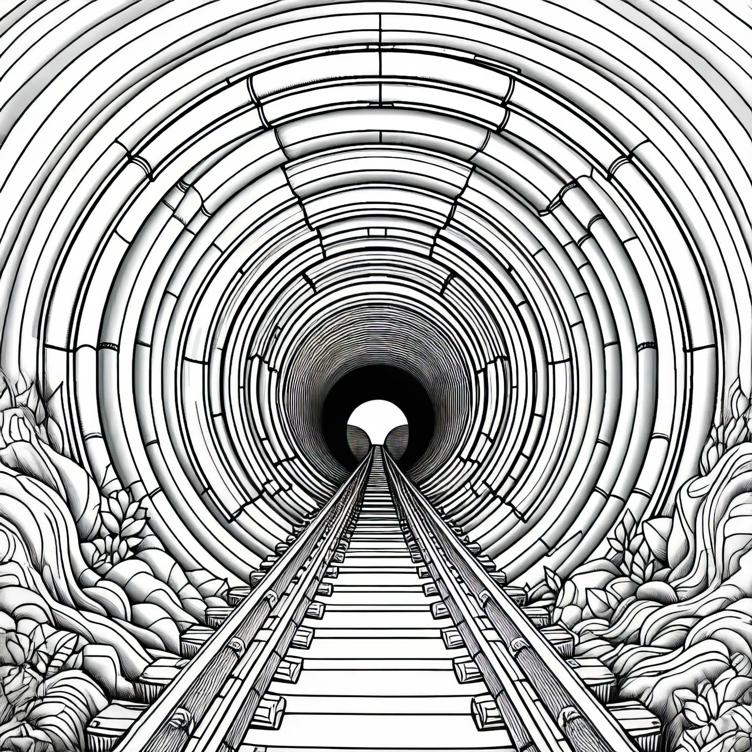 Tunnel Ausmalbild Gratis – Jetzt Kostenlos Herunterladen