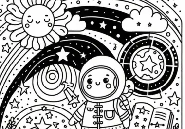 Universum Ausmalbild Einfach Kostenlos