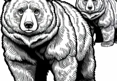 Ussuri-Bär Malvorlage Gratis