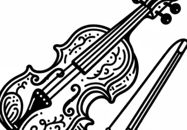 Musikinstrumente: Ausmalbilder