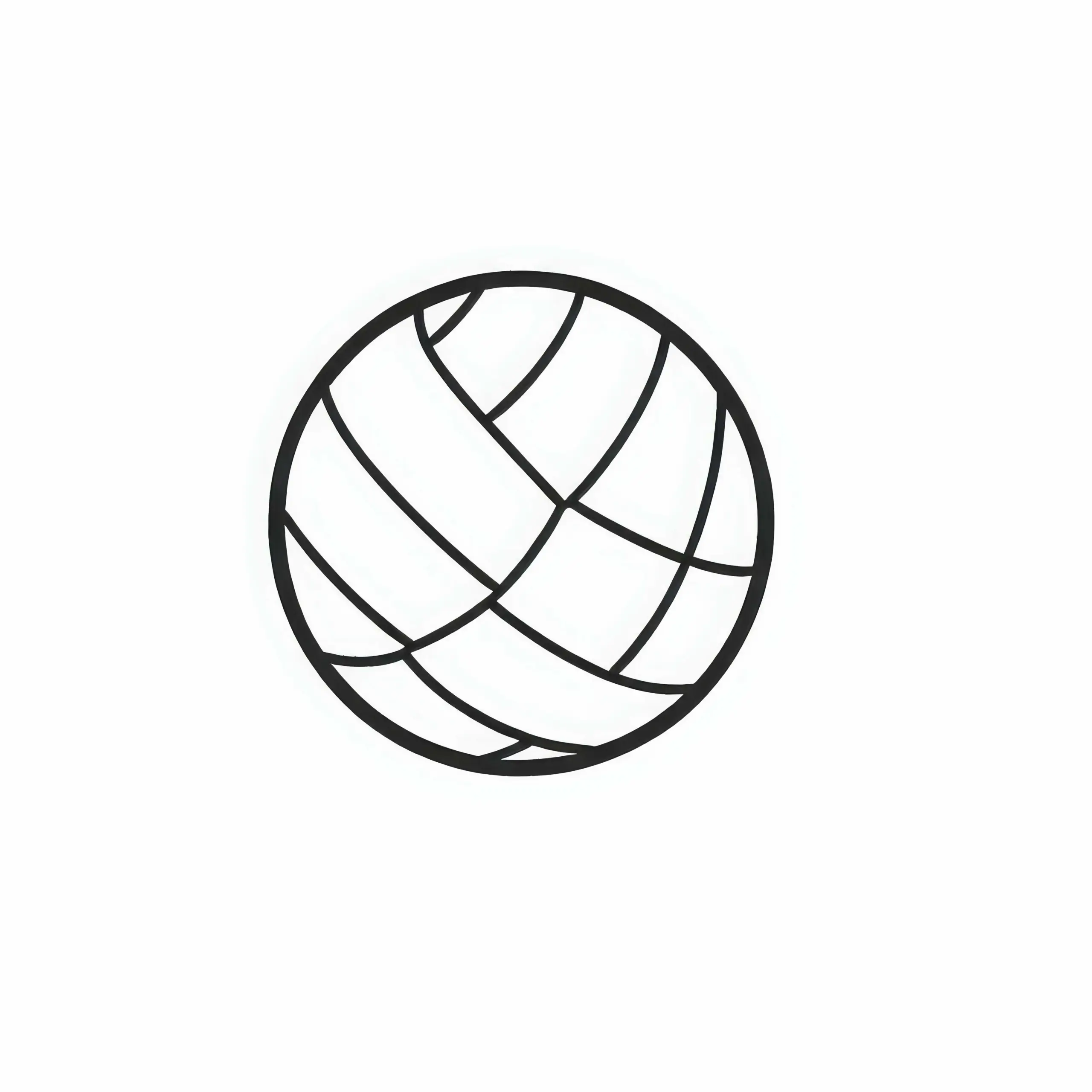 Volleyball Ausmalbild Einfach Kostenlos