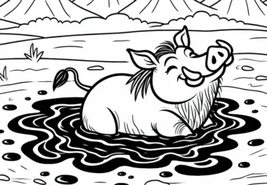 Warzenschwein: kostenlose Ausmalbilder