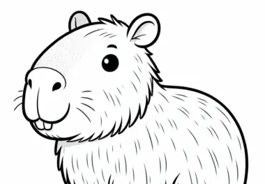 Wasserschwein: kostenlose Ausmalbilder