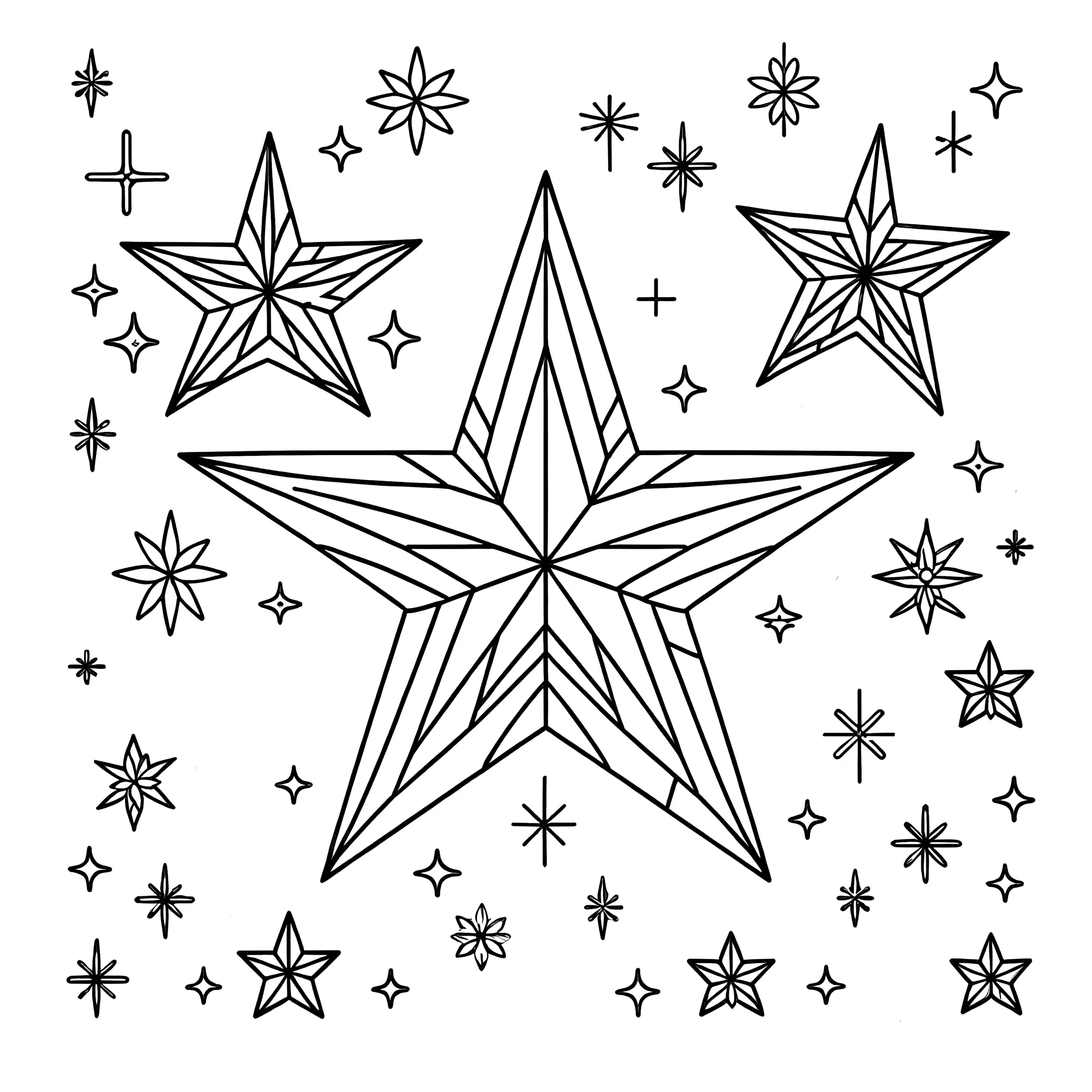 Weihnachtsstern zum Ausmalen: keine Registrierung nötig! (Ausmalbild)