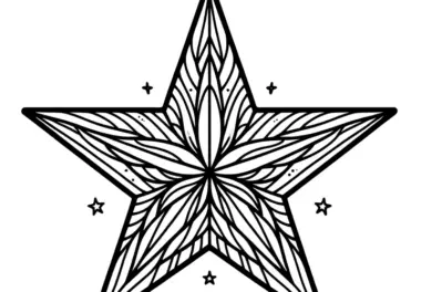 Weihnachtsstern Malvorlage: Weihnachtsmotive zum Ausmalen