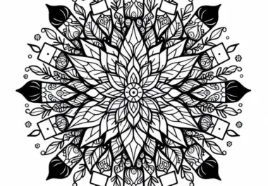 Weihnachtsstern Mandala Malvorlage Winter Gratis