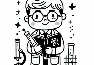Wissenschaftler Malvorlage Kostenlos