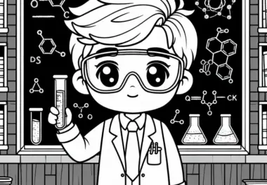 Wissenschaftler: kostenlose Ausmalbilder