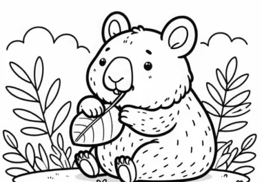 Wombat: kostenlose Ausmalbilder