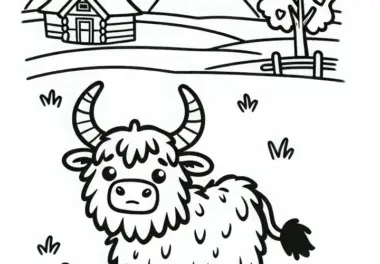 Yak: kostenlose Ausmalbilder