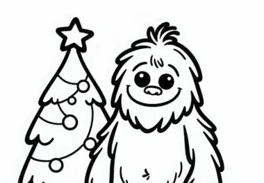 Yeti (Sasquatch): kostenlose Ausmalbilder